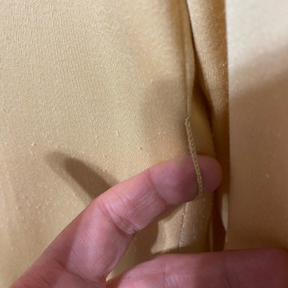 VINTAGE 1970’s Teal Traina Traina Boutique Peach Trench Pleated Dress Size Large - Picture 6 of 15